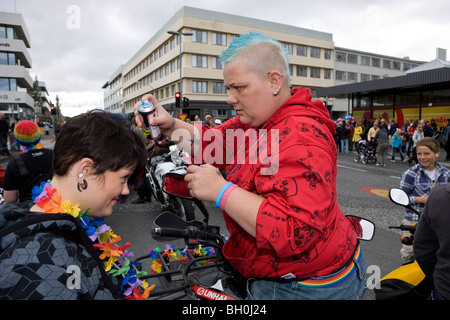 Gay Pride Festival in Reykjavik, Island Stockfoto