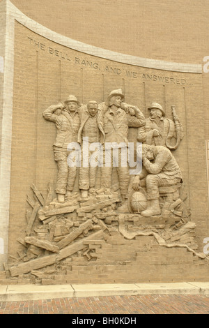 Memphis, TN, Tennessee, Feuer in der Innenstadt, Museum von Memphis Stockfoto