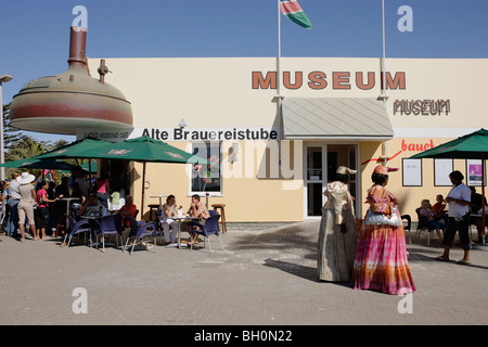 Frauen aus dem Herero-Stammes, Museum, Swakopmund, Namibia, Afrika Stockfoto