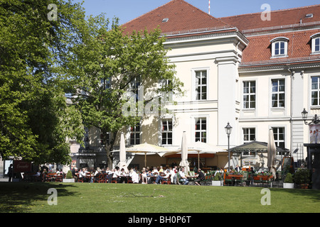 Berlin Mitte Unter Den Linden Operncafe Stockfoto