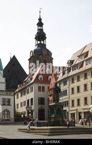 Eisleben Lutherstadt Luther Denkmal Memorial Stockfoto