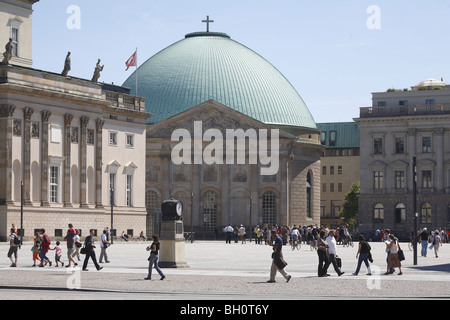 Berlin Unter Den Linden Bebelplatz Stockfoto