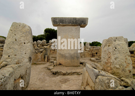 Prähistorische Monument bei Torralba Vermietungsbüros Salor, Menorca, Balearen, Spanien Stockfoto