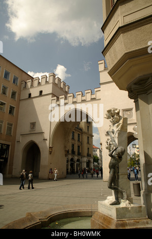 Karlstor Karlsplatz Platz München, Bayern, Deutschland, Europa Stockfoto