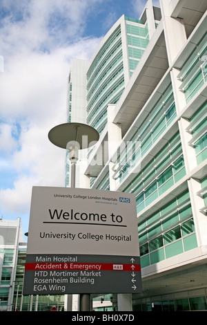 University College Hospital in London Stockfoto