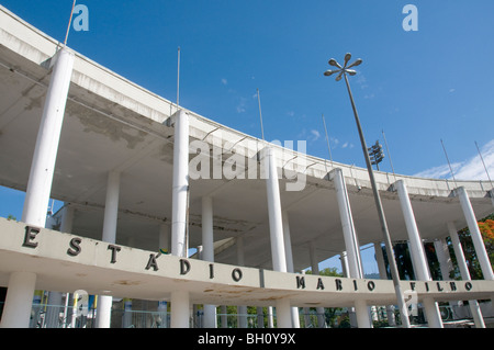 Brazilien. Eingang zum Mario Filho Stadion, dem berühmten Maracana Fußballplätze in Rio Stockfoto