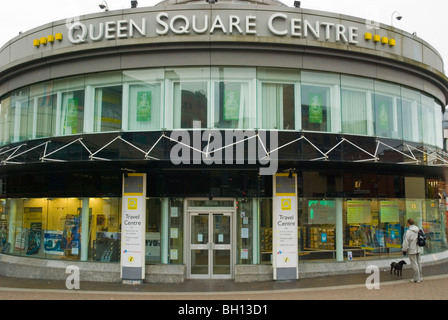 Queen Square Centre der Reise Informationen und Ticket-Punkt in Liverpool England UK Europa Stockfoto