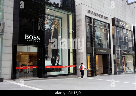 Boos, Burberry und Canala Shop in Bintang Walk, Kuala Lumpur, Malaysia, Indonesien, Asien Stockfoto