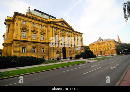 Kroatisches Nationaltheater, Zagreb Stockfoto