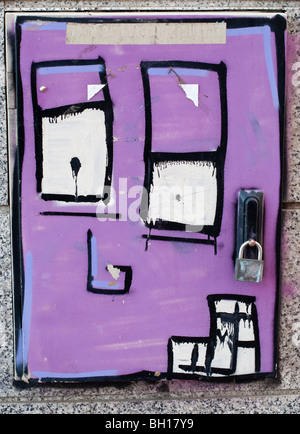 Graffiti-Kunstwerk in Las Palmas Gran hat Stockfoto