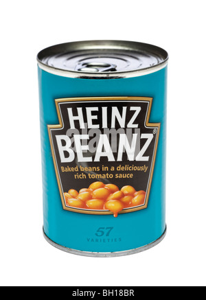 Dose mit Heinz gebackene Bohnen Stockfoto