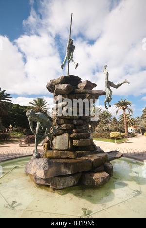 Las Palmas-Brunnen Stockfoto