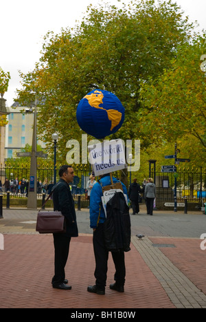 Demonstrant Birmingham England UK Mitteleuropa Stockfoto