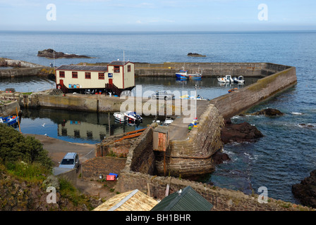 Hafen von St. Abbs, Grenzen, Schottland Stockfoto