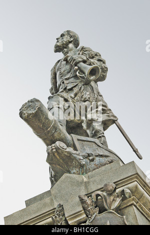 Detail des Ferdinand Magellan Statue in Punta Arenas, Chile Stockfoto