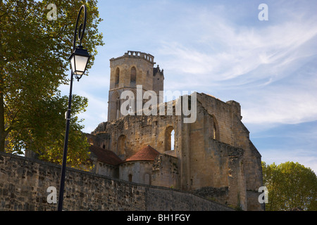 Ruine der Abtei Kirche Notre-Dame De La Sauve, der Jakobsweg, Via Turonensis, La Sauve-Gewalt Chemins de Saint Jacques, Stockfoto