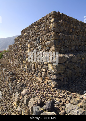 Uralten Pyramide im Piramides Park de Guimar Ethnographic Teneriffa Kanarische Inseln Stockfoto