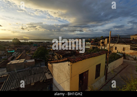 Blick über Santiago De Cuba, Santiago De Cuba, Kuba, West Indies Stockfoto