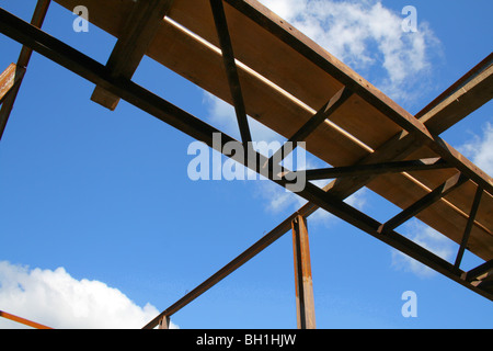 Metall-Knoten der Verbindung von Säule und Balken Stockfoto