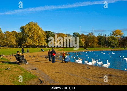 Runden Teich Kensington Gärten West London England UK Stockfoto