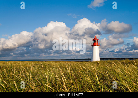 Leuchtturm Liste-West, Ellenbogen, Sylt Insel, Nordfriesischen Inseln, Schleswig-Holstein, Deutschland Stockfoto