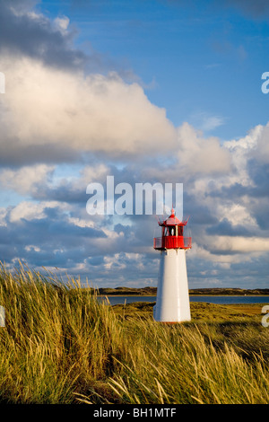 Leuchtturm Liste-West, Ellenbogen, Sylt Insel, Nordfriesischen Inseln, Schleswig-Holstein, Deutschland Stockfoto