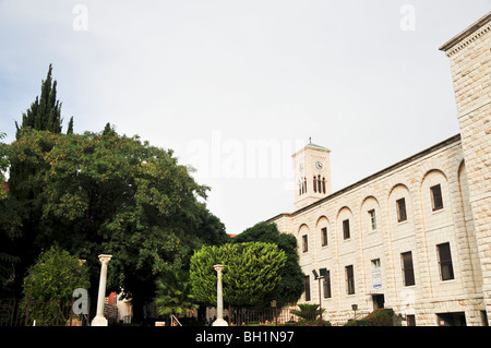 Israel, Nazareth, Fassade der Basilika der Verkündigung Stockfoto