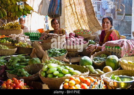 Gemüsemarkt in Diglipur, Nord-Andaman, Andaman Inseln, Indien Stockfoto