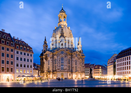 Neumarkt mit Frauenkirche, Dresden, Sachsen, Deutschland Stockfoto