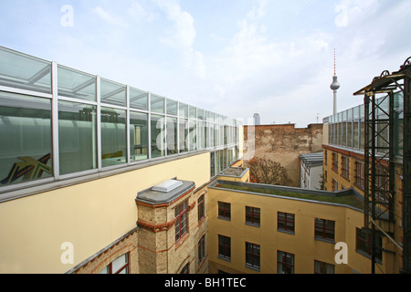 Erika Hoffmann, der Sammlung Hoffmann ist eine private Sammlung zeitgenössischer Kunst in einem umgebauten ehemaligen Nähmaschinenfabrik Stockfoto