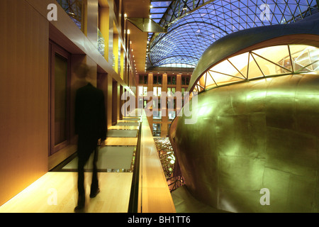 Interieur, DZ Bank, Gehry, Pariser Platz 3, Berlin, Deutschland Stockfoto