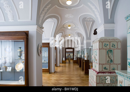 Porzellan Manufaktur Meissen, Showroom, Meisterwerke im Historismus-Stil, Meißen, Sachsen, Deutschland, Europa Stockfoto