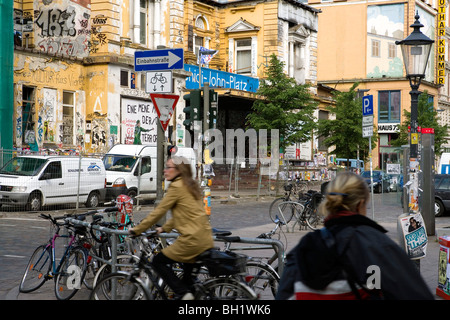 Rote Flora im Schanzenviertel, Hansestadt Hamburg, Deutschland, Europa ehemalige Flora Theater Stockfoto