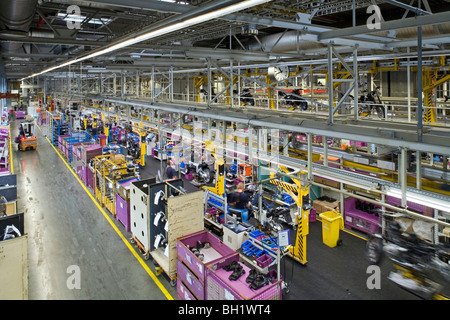 Motorrad-Produktionslinie BMW Spandau Berlin, Deutschland Stockfoto