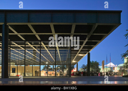 Neue Nationalgalerie, Neue Nationalgalerie, Mies van der rohes, Berlin Stockfoto