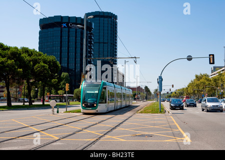 Barcelona - Les Corts District - Avenida Diagonal Stockfoto