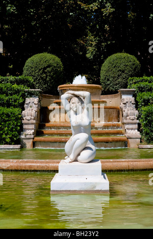 Barcelona - Les Corts District - The Palau Reial de Pedralbes Stockfoto