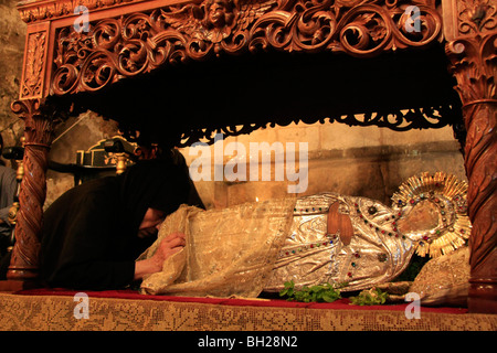 Israel, Jerusalem, griechisch orthodoxe Mariä Himmelfahrt Zeremonie in der Kirche Mariä Himmelfahrt Stockfoto