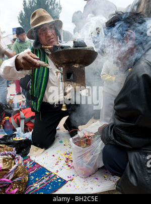 Schamanen in La Paz, Bolivien. Stockfoto