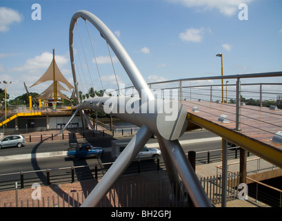 Ecuador. Stadt Guayaquil. Brücken in den Sumpf El Salado. Stockfoto