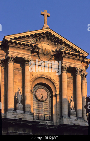 FASSADE DER KIRCHE SAINT-ROCH, RUE DE FAUBOURG SAINT HONORE, PARIS, 1. ARRONDISSEMENT, PARIS (75), FRANKREICH Stockfoto