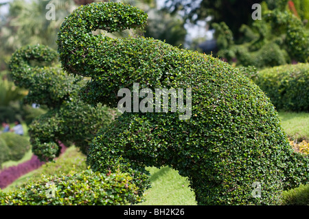 Topairy Tiere in der Nong Nooch Tropical Botanical Garden in Pattaya, Thailand Stockfoto