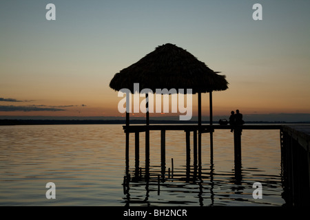 Lake Petén Itzá, El Remate, Guatemala. Stockfoto