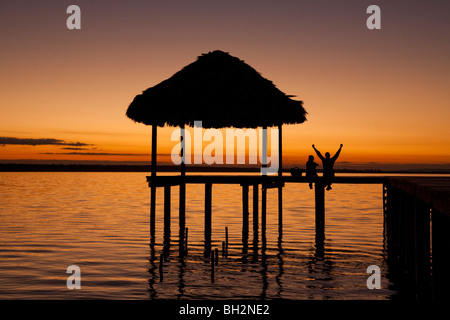 Lake Petén Itzá, El Remate, Guatemala. Stockfoto