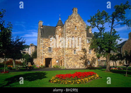 Eine Außenansicht des Mary, Queen of Scots Haus in Jedburgh, The Scottish Borders Stockfoto