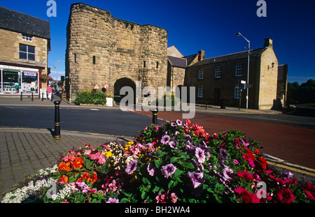 Blick von der Galerie Turm, Alnwick, Northumberland Stockfoto