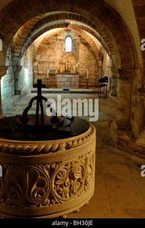 Die Krypta, St. John the Baptist Church, Berkswell, West Midlands, England, UK Stockfoto