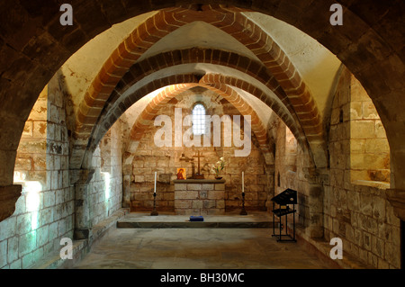 Die Krypta, St. John the Baptist Church, Berkswell, West Midlands, England, UK Stockfoto