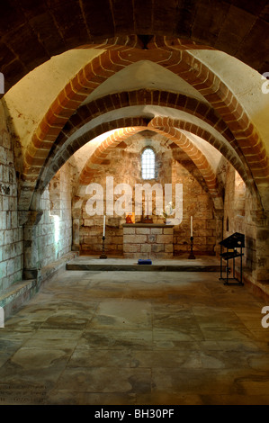 Die Krypta, St. John the Baptist Church, Berkswell, West Midlands, England, UK Stockfoto