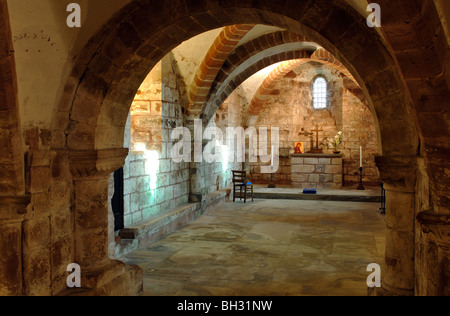 Die Krypta, St. John the Baptist Church, Berkswell, West Midlands, England, UK Stockfoto